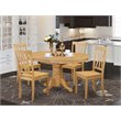 Pemberly Row 5-piece Traditional Wood Dining Room Set in Oak