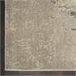 Pemberly Row Modern / Contemporary 2'x6' Ivory/Gray Indoor Rug