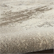 Pemberly Row Modern / Contemporary 2'x6' Ivory/Gray Indoor Rug