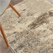 Pemberly Row Modern / Contemporary 3'x5' Ivory/Gray Indoor Rug
