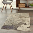 Pemberly Row Modern / Contemporary 3'x5' Ivory/Gray Indoor Rug