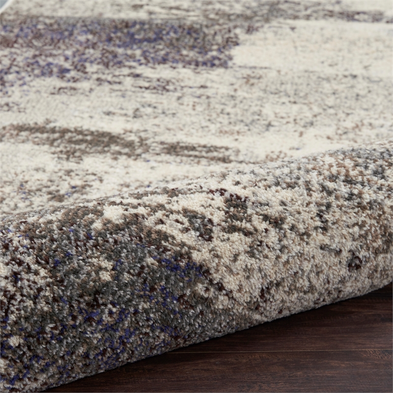 Pemberly Row Modern / Contemporary 3'x5' Ivory/Gray Indoor Rug
