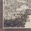Pemberly Row Modern / Contemporary 3'x5' Ivory/Gray Indoor Rug