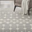 Pemberly Row 8' Round Gray Bohemian Indoor Polypropylene Rug