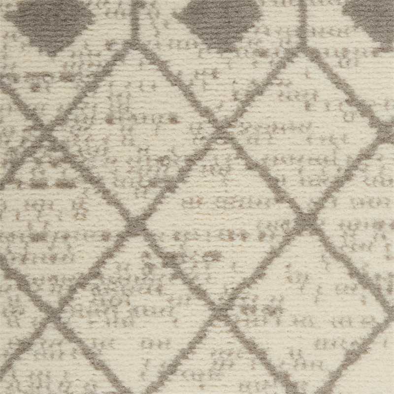 Pemberly Row 6'x9' Ivory/Gray Bohemian Indoor Polypropylene Rug