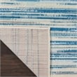 Pemberly Row Modern / Contemporary 2'x4' Blue Fabric Indoor Area Rug