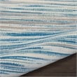 Pemberly Row Modern / Contemporary 2'x4' Blue Fabric Indoor Area Rug