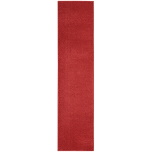 Pemberly Row Modern / Contemporary 2'2&quotx12' Brick Red Outdoor Rug