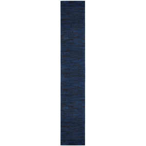 Pemberly Row Modern / Contemporary 2'2&quotx16 Midnight Blue Outdoor Rug
