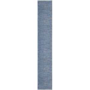 Pemberly Row Modern / Contemporary 2'2&quotx20 Blue/Grey Outdoor Rug