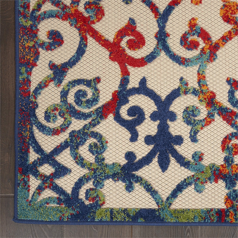 Pemberly Row 6'x9' Multicolor Indoor/Outdoor Polypropylene Rug