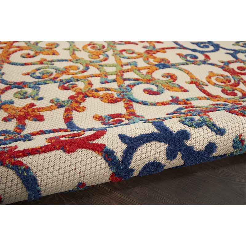 Pemberly Row 6'x9' Multicolor Indoor/Outdoor Polypropylene Rug