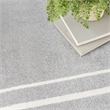 Pemberly Row Modern / Contemporary 5'x7' Grey/Ivory Plush Rug