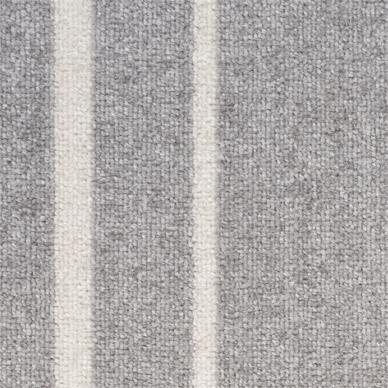 Pemberly Row Modern / Contemporary 5'x7' Grey/Ivory Plush Rug