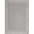 Pemberly Row Modern / Contemporary 5'x7' Grey/Ivory Plush Rug