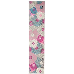Pemberly Row Modern / Contemporary 2'2&quotx10' Grey Indoor Plush Rug