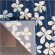 Pemberly Row Modern / Contemporary 4'x6' Navy Indoor Plush Rug
