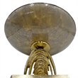 Pemberly Row Contemporary Decorative Aluminum Entryway Bowl in Gold