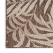 Pemberly Row Contemporary Home Garden Oasis 9'x12' Mocha Area Rug