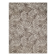 Pemberly Row Contemporary Home Garden Oasis 9'x12' Mocha Area Rug
