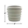 Pemberly Row Modern / Contemporary Beige Ceramic Vase in Beige