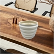 Pemberly Row Modern / Contemporary Beige Ceramic Vase in Beige