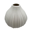 Pemberly Row Modern / Contemporary Onion Ceramic Vase in White
