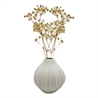 Pemberly Row Modern / Contemporary Onion Ceramic Vase in White
