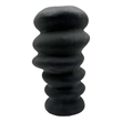 Pemberly Row Contemporary 9-inch Tall Black Ceramic Vase in Black