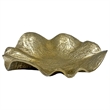 Pemberly Row Decorative Handmade Aluminum Flower Bowl in Gold