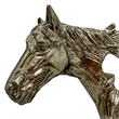 Pemberly Row Decorative Handmade Aluminum Horse Outline Sculpture in Bronze