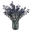 Pemberly Row 9-inch Tall Decorative Handmade Glass U-shape Flower Vase in Blue