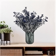 Pemberly Row 9-inch Tall Decorative Handmade Glass U-shape Flower Vase in Blue