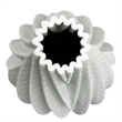 Pemberly Row 11-inch Tall Modern White Ceramic Vase in White