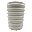 Pemberly Row Modern / Contemporary Beige Ceramic Vase in Beige