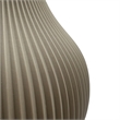 Pemberly Row Modern / Contemporary Beige & White Finish Ceramic Vase