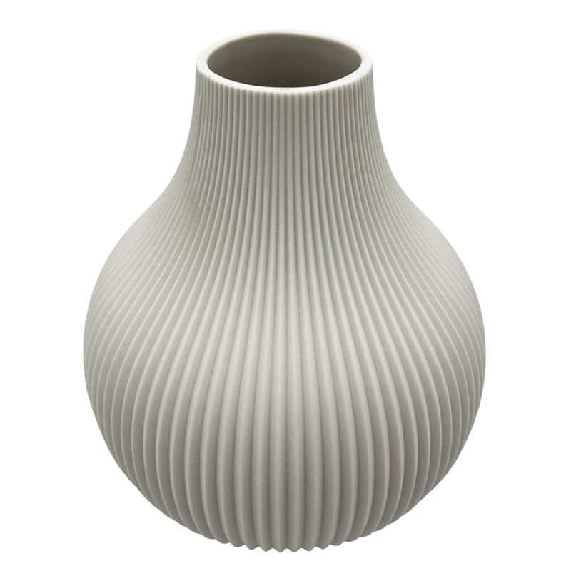 Pemberly Row Modern / Contemporary Textured Pear Shaped Ceramic Vase