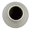 Pemberly Row Modern / Contemporary Textured Pear Shaped Ceramic Vase