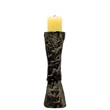 Pemberly Row 16-inch Tall Decorative Handmade Aluminum Candle Holder in Bronze