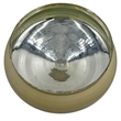 Pemberly Row 13-inch Tall Handmade Aluminum and Glass Artistic Round Bowl Brown