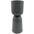 Pemberly Row 15-inch Tall Decorative Handmade Iron Stylish Flower Vase in Black