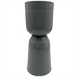 Pemberly Row 15-inch Tall Decorative Handmade Iron Stylish Flower Vase in Grey