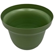 Pemberly Row 8-inch Wide Decorative Handmade Iron Round Flower Vase in Green