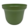 Pemberly Row 8-inch Wide Decorative Handmade Iron Round Flower Vase in Green