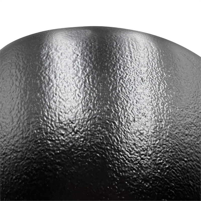 Pemberly Row 9-inch Wide Decorative Handmade Aluminum Clover Leaf Bowl in Black