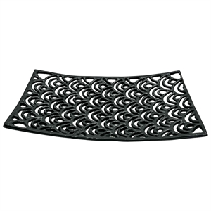 Pemberly Row Decorative Handmade Aluminum Square Planter in Black