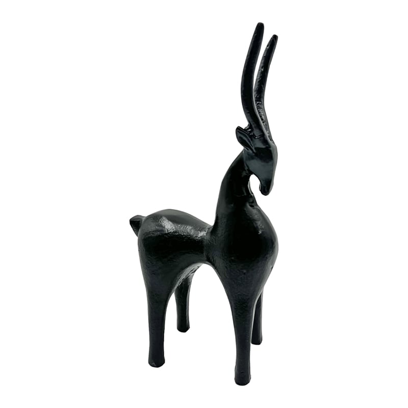 Pemberly Row 12-inch Tall Decorative Handmade Aluminum Goat Sculpture