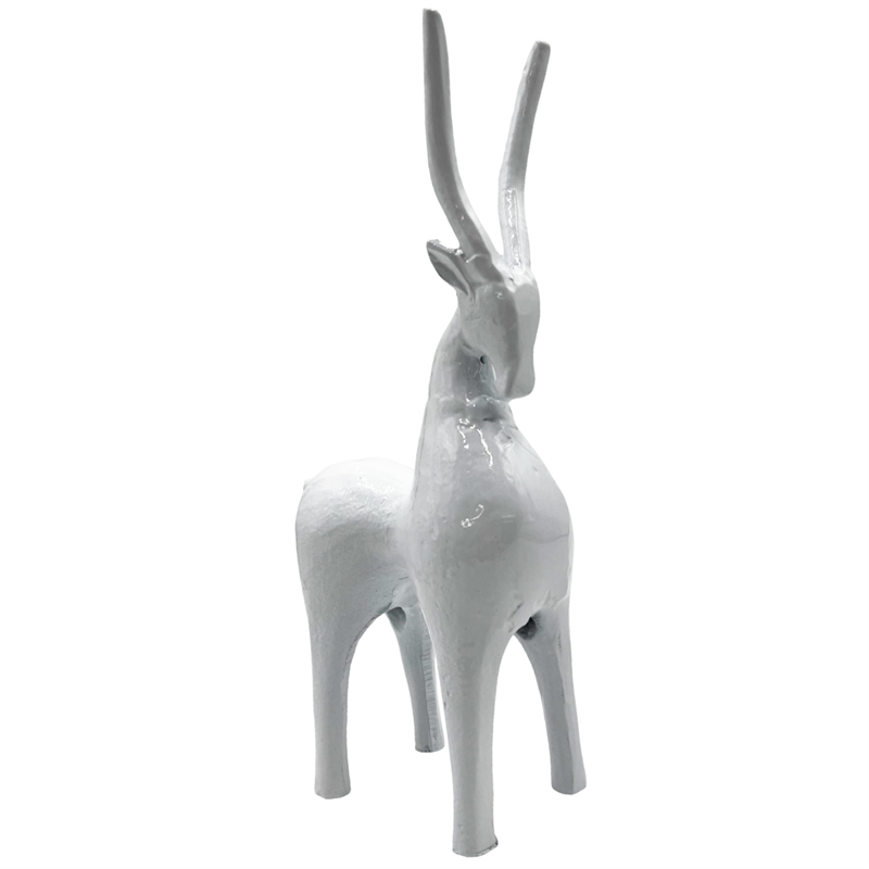 Pemberly Row 12-inch Tall Decorative Handmade Aluminum Goat Sculpture