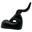 Pemberly Row Decorative Handmade Aluminum 9-inch Modern Deer Sculpture in Black
