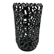 Pemberly Row Decorative Handmade Aluminum Cylinder Hurricane Candle Holder